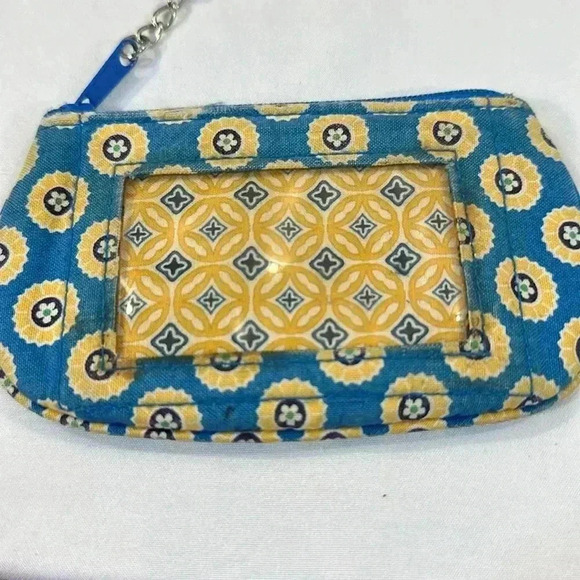 Vera Bradley  "RIVIERA BLUE"  Large Shoulder/Tote Bag with coin purse/key ring - Picture 5 of 11